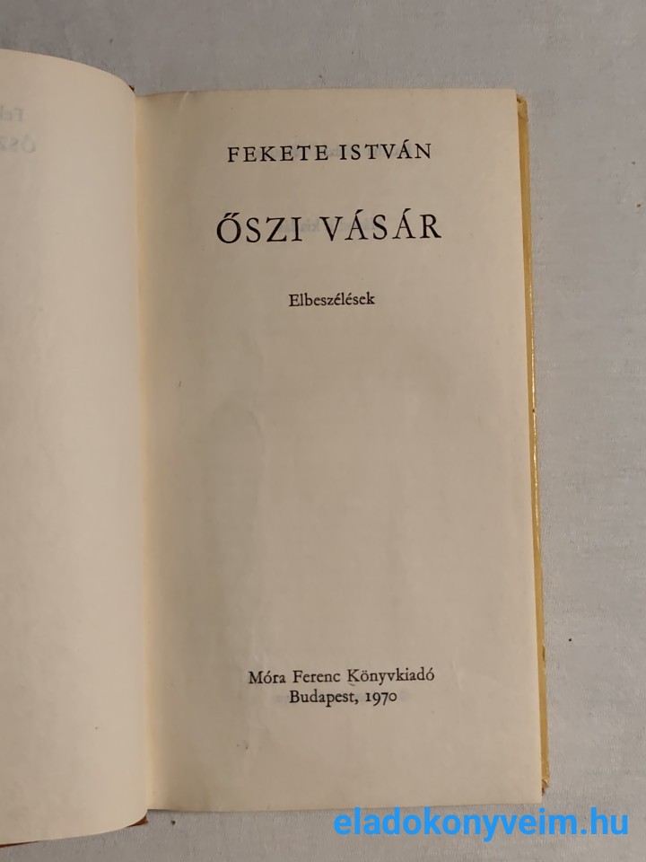Fekete István: Őszi vásár - 3. kép