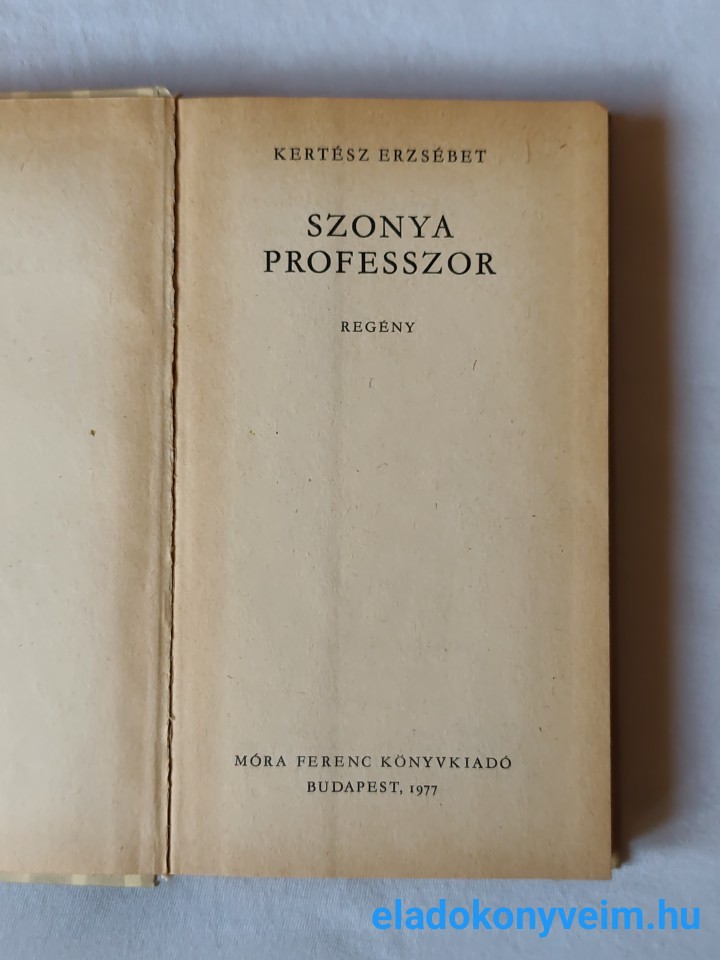 Kertész Erzsébet: Szonya professzor - 5. kép