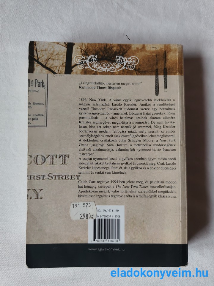 Caleb Carr: A halál angyala - 4. kép