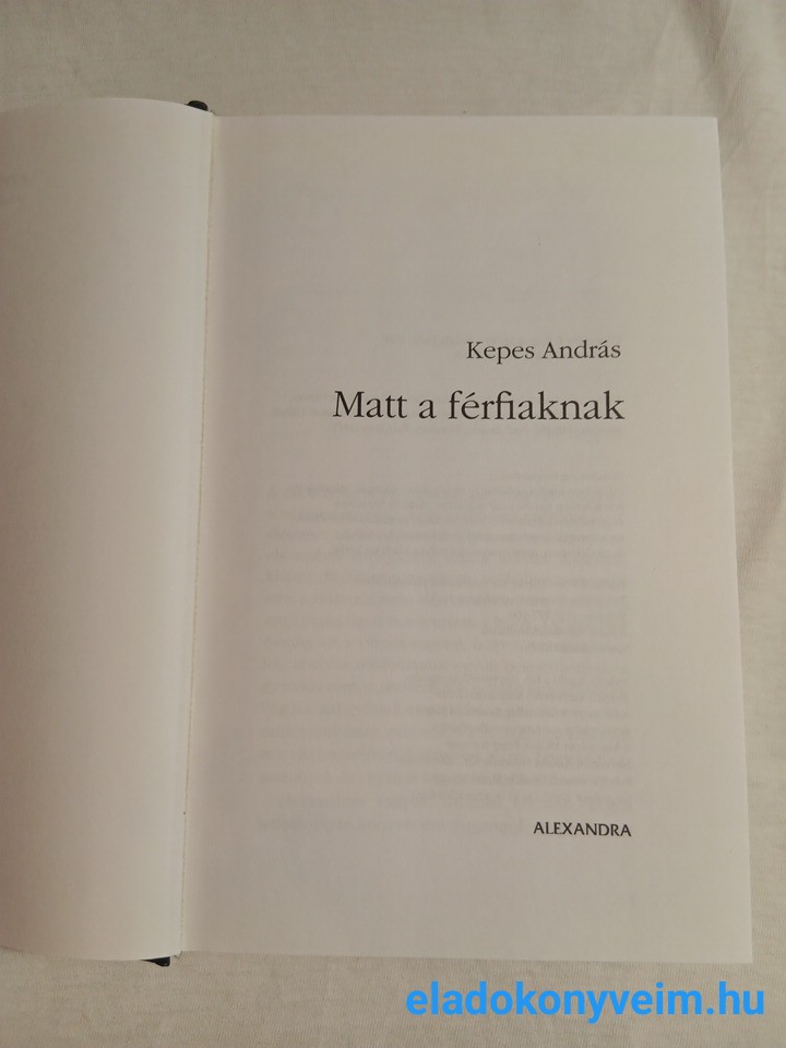 Kepes András: Matt a férfiaknak - 6. kép