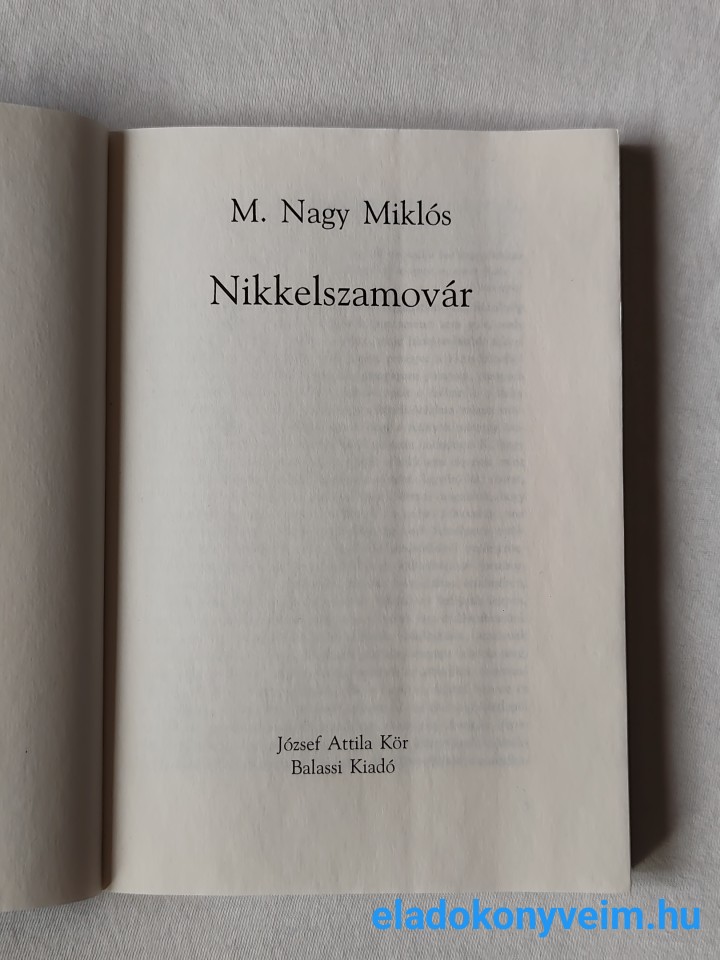 M. Nagy Miklós: Nikkelszamovár - 2. kép