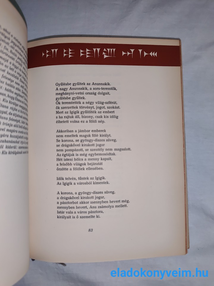 Komoróczy Géza: Gilgames : ékírásos akkád eposzok - 7. kép