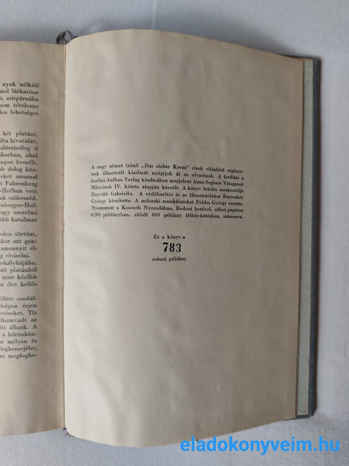 Anna Seghers: A hetedik kereszt (számozott) - 4. kép