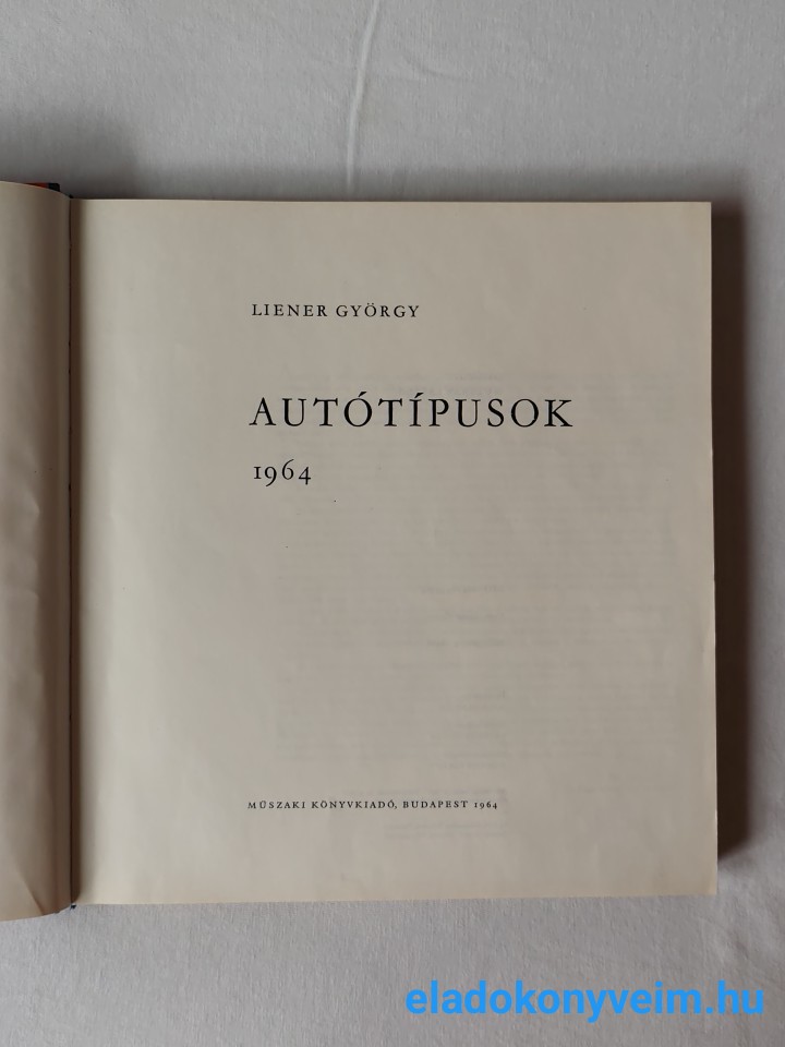 Liener György: Autótípusok 1964 - 2. kép